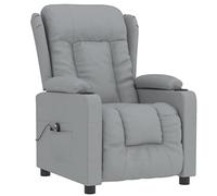 Fauteuil inclinable électrique Gris clair Tissu