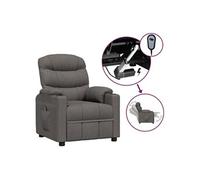 Fauteuil inclinable électrique Noir Tissu fauteuil inclinable fauteuil vidaXL