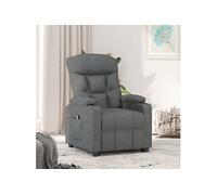 vidaXL Fauteuil inclinable électrique 3098816 releveur avec dossier et repose-pied Gris foncé