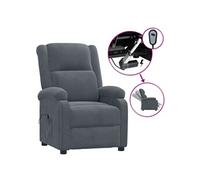 Fauteuil Inclinable Electrique Fauteuil de Relaxation Vert Foncé Velours vidaXL