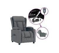 vidaXL Fauteuil inclinable électrique Gris Similicuir 3098805