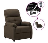 Fauteuil Inclinable Électrique Marron Tissu Vidaxl Vidaxl Marron