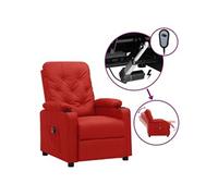 Vidaxl Fauteuil Inclinable Électrique Rouge Bordeaux Similicuir Rouge