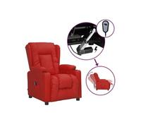 Fauteuil inclinable électrique Rouge bordeaux Similicuir
