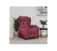 Vidaxl Fauteuil Inclinable Électrique Rouge Bordeaux Tissu Rouge