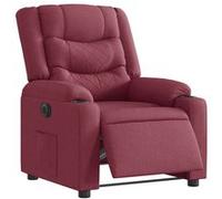 Fauteuil inclinable électrique Rouge bordeaux Tissu Rouge G