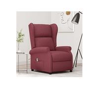 Fauteuil Inclinable Electrique à Oreilles Salle de Séjour Noir Tissu vidaXL