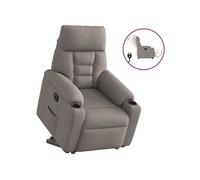Fauteuil inclinable électrique taupe tissu