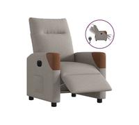 vidaXL Fauteuil inclinable électrique Taupe Tissu