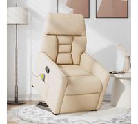 Fauteuil inclinable électrique taupe tissu microfibre vidaXL
