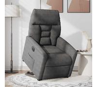 Fauteuil inclinable électrique taupe tissu microfibre vidaXL