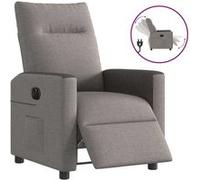 Fauteuil inclinable électrique Taupe Tissu