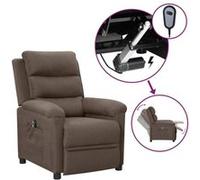 Fauteuil inclinable électrique Taupe Tissu Taupe G
