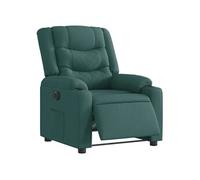 vidaXL Fauteuil inclinable électrique Vert foncé Tissu