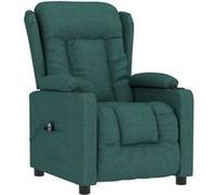 Fauteuil inclinable électrique Vert foncé Tissu Vert G