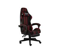 Fauteuil de Jeux Vidéo avec Repose-pied Noir et Vert Similicuir Chaise vidaXL
