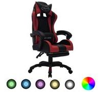 fauteuil inclinable en Similicuir Noir fixe standard 36x48x40 avec avec roulettes + repose-pieds + pivotant + hauteur reglable multicolore G