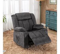 Fauteuil inclinable en tissu COMHOMA avec fonction inclinable, fauteuil inclinable avec fonction bascule, fauteuil TV capacité de charge jusqu'à 150