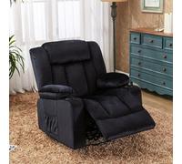 Fauteuil inclinable en tissu COMHOMA avec fonction inclinable, fauteuil inclinable avec fonction bascule, fauteuil TV capacité de charge jusqu'à 150 k