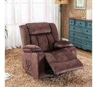Fauteuil inclinable en tissu COMHOMA avec fonction inclinable, fauteuil inclinable avec fonction bascule, fauteuil TV capacité de charge jusqu'à 150 k
