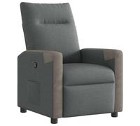 Fauteuil inclinable Gris foncé Tissu
