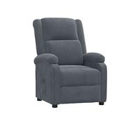 Fauteuil inclinable Gris foncé Velours