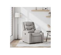 Fauteuil inclinable gris nuage tissu 4019928