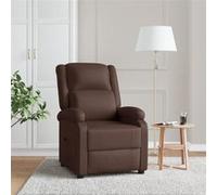 Vidaxl Fauteuil Inclinable Marron Similicuir Marron