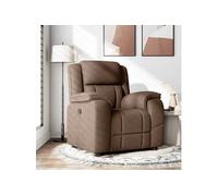 Fauteuil inclinable Marron Tissu, fauteuil, fauteuil inclinable TV, poussette, fauteuil inclinable pour personnes 4015704