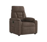 Fauteuil inclinable marron tissu microfibre Marron G