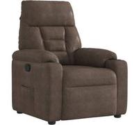Fauteuil inclinable marron tissu microfibre Marron G