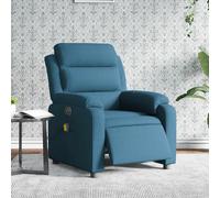 Fauteuil Inclinable Massage Électrique Chaise Rouge Bordeaux Velours vidaXL