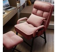 Fauteuil inclinable moderne et réglable - Fauteuil ergonomique avec repose-pieds, poches latérales et cadre en métal - Idéal pour le salon, la chambre à coucher et le bureau à domicile