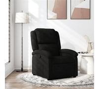 Fauteuil inclinable Noir Tissu Noir G