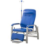 Fauteuil inclinable pour perfusion médicale avec perche IV, chaise de prélèvement sanguin réglable pour salle d'attente, salle d'examen, chaise inclinable de premiers secours, capacité de 150 kg
