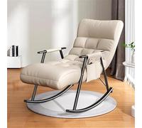 Fauteuil inclinable réglable avec coussin doux et poches pour le confort du salon et de la chambre à coucher