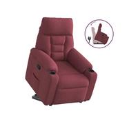 Fauteuil inclinable rouge bordeaux tissu