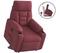 Fauteuil inclinable rouge bordeaux tissu Rouge G