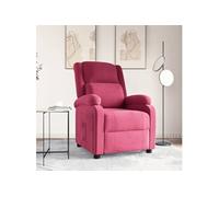 Fauteuil inclinable rouge bordeaux velours