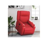 Vidaxl Fauteuil Inclinable Rouge Similicuir Rouge