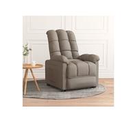 Fauteuil inclinable Taupe Tissu Taupe G