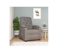vidaXL Fauteuil inclinable Taupe Tissu Taupe G