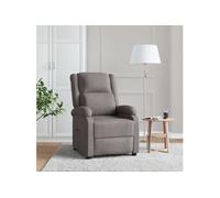 Fauteuil inclinable Taupe Tissu