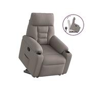 vidaXL Fauteuil inclinable taupe tissu 3303039 Gris G