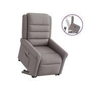 vidaXL Fauteuil inclinable taupe tissu