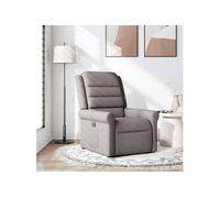 Fauteuil inclinable Taupe Tissu, fauteuil, fauteuil inclinable TV, poussette, fauteuil inclinable pour personnes 4015643