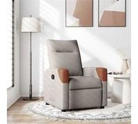 Fauteuil inclinable Taupe Tissu Taupe G