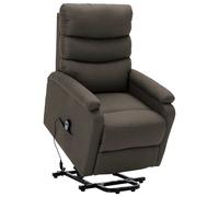 Fauteuil Inclinable Taupe Tissu - Vidaxl Gris