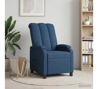 vidaXL Fauteuil inclinable Blanc Tissu