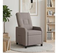 vidaXL Fauteuil inclinable Marron foncé Tissu